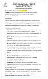 FT Temp Maintenance II 2026 09 23